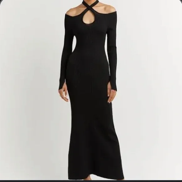 DISSH | Dresses | Dissh Toni Sleeved Knit Midi Dress Size M | Poshmark